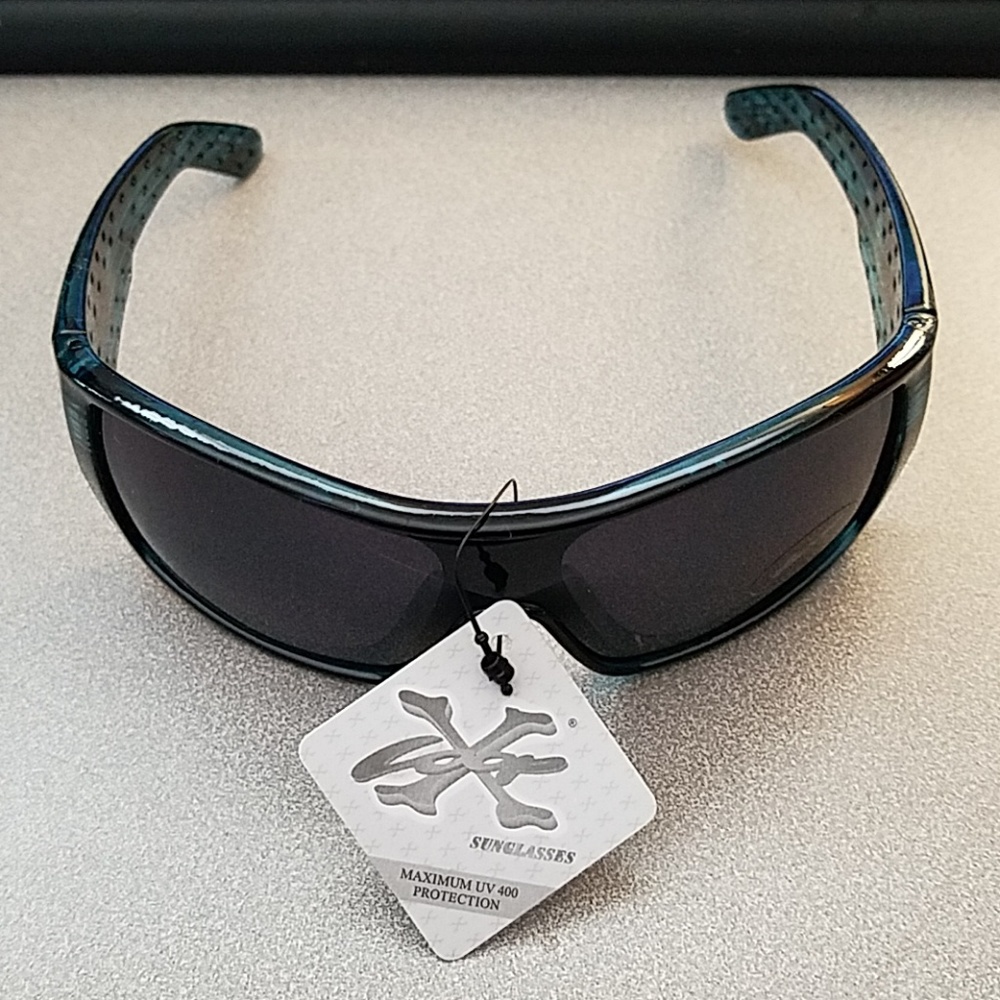 Blue X Loop Sunglasses